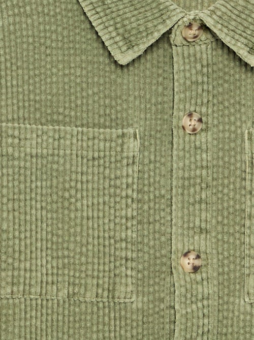 Overshirt van ribfluweel - Kiabi