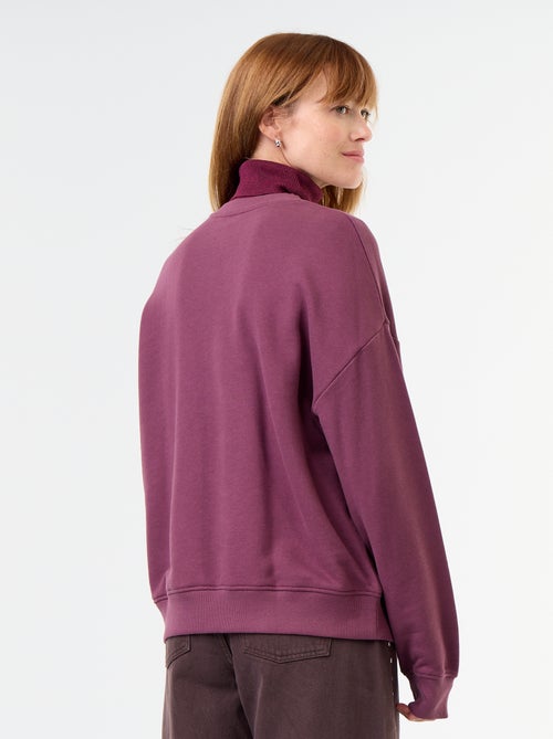 Oversized bedrukte sweater - Kiabi