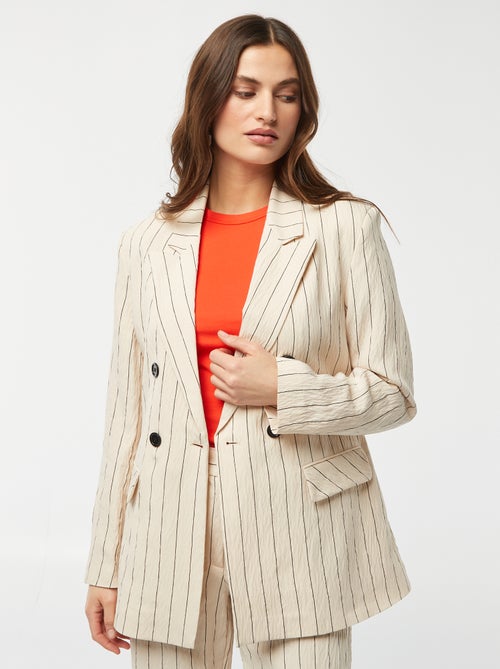 Oversized blazer met strepen - Kiabi