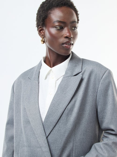 Oversized blazer van flanel - Kiabi