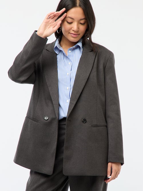 Oversized blazer van flanel - Kiabi