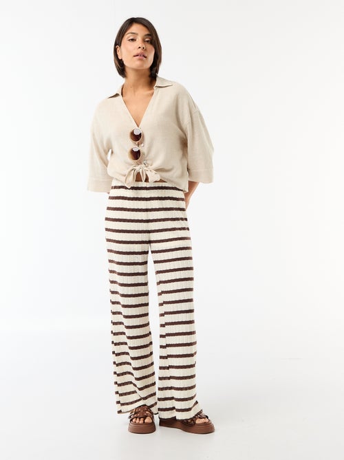 Oversized blouse met knoopdetail - Kiabi