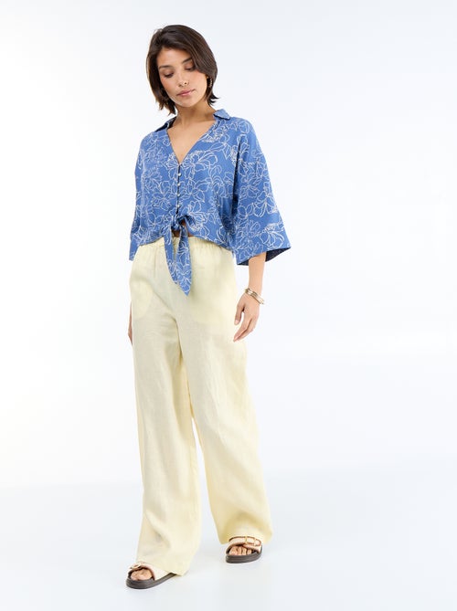 Oversized blouse met knoopdetail - Kiabi