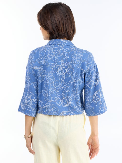 Oversized blouse met knoopdetail - Kiabi