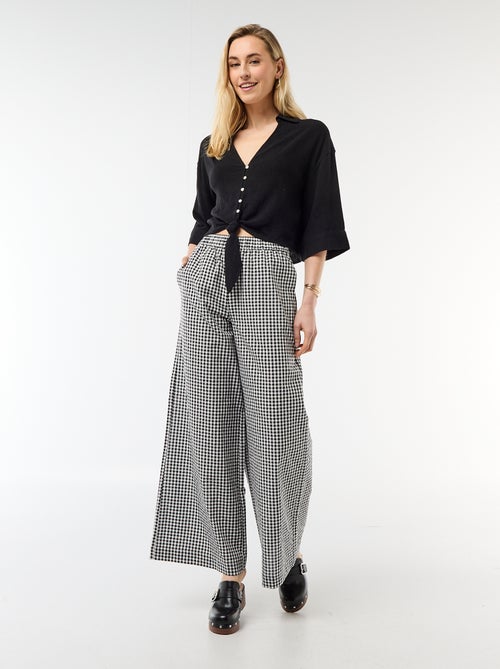 Oversized blouse met knoopdetail - Kiabi