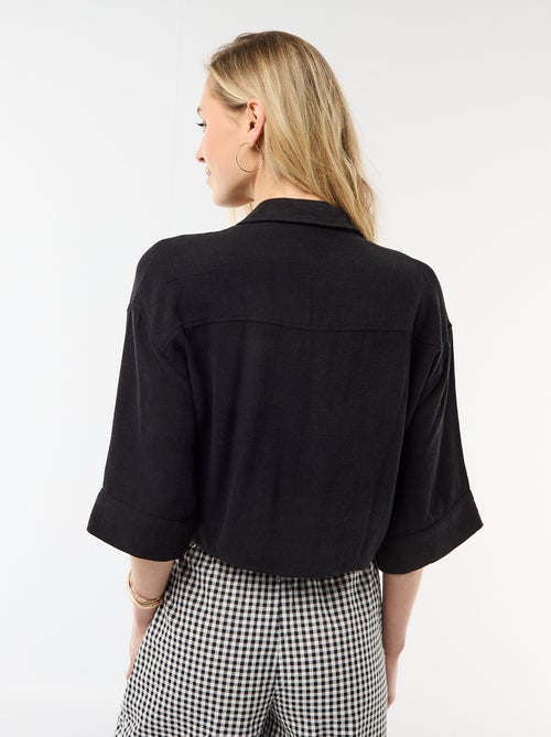 Oversized blouse met knoopdetail - Kiabi