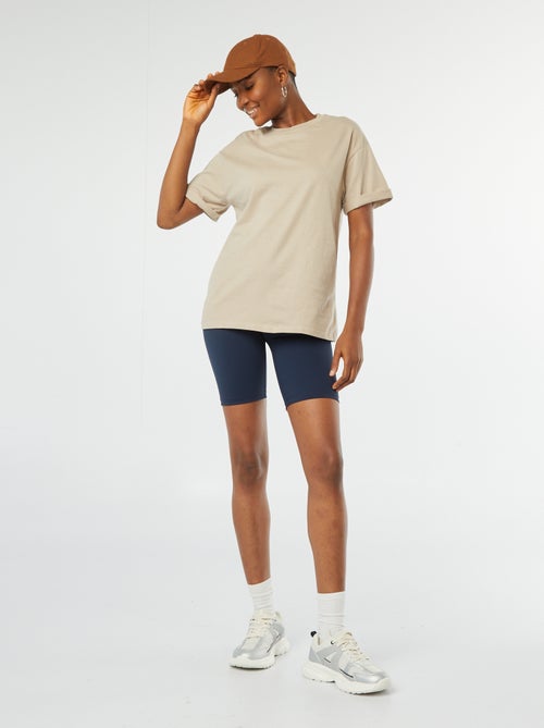 Oversized, effen T-shirt met korte mouw - Kiabi