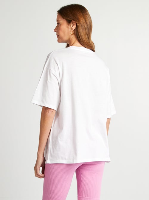 Oversized, effen T-shirt met korte mouw - Kiabi