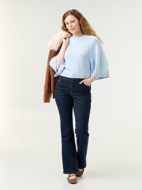 Oversized gebreide trui met lage mouwinzetten - Kiabi
