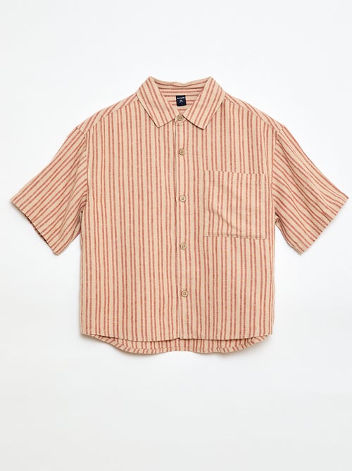 Oversized gestreept hemd - Kiabi