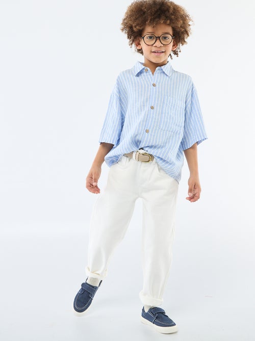 Oversized gestreept hemd - Kiabi