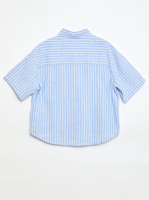 Oversized gestreept hemd - Kiabi