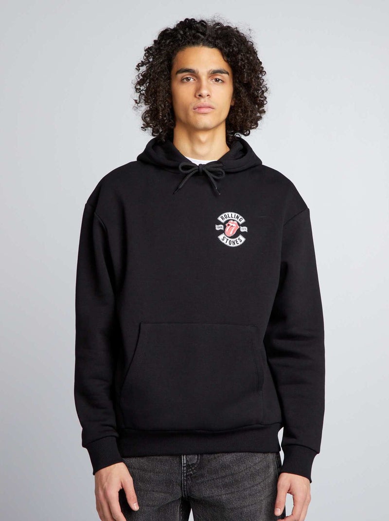 Oversized hoodie 'The Rolling Stones' ZWART - Kiabi