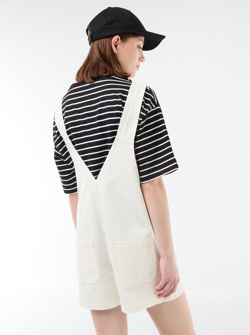 Oversized korte tuinbroek - Kiabi