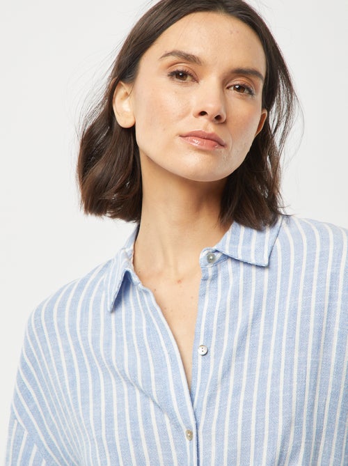 Oversized linnen blouse - Kiabi