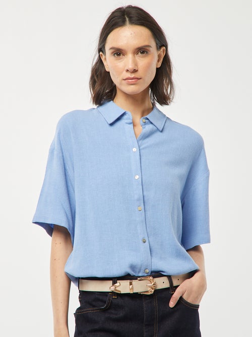 Oversized linnen blouse - Kiabi