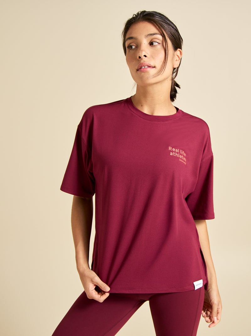 Oversized multi-sport T-shirt - (ekstract) Rood - Kiabi