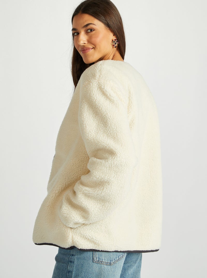 Oversized omkeerbaar jasje ZWART - Kiabi
