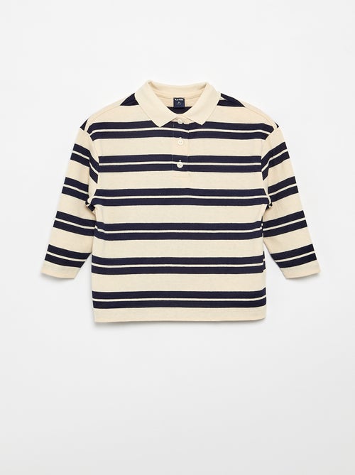 Oversized poloshirt met strepen - Kiabi