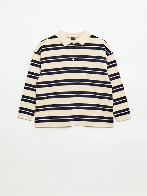 Oversized poloshirt met strepen - Kiabi