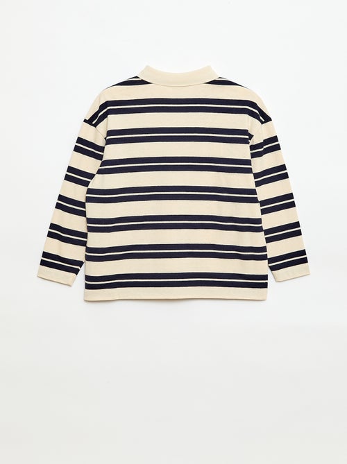 Oversized poloshirt met strepen - Kiabi