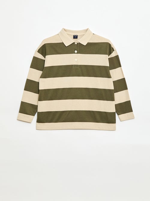 Oversized poloshirt met strepen - Kiabi