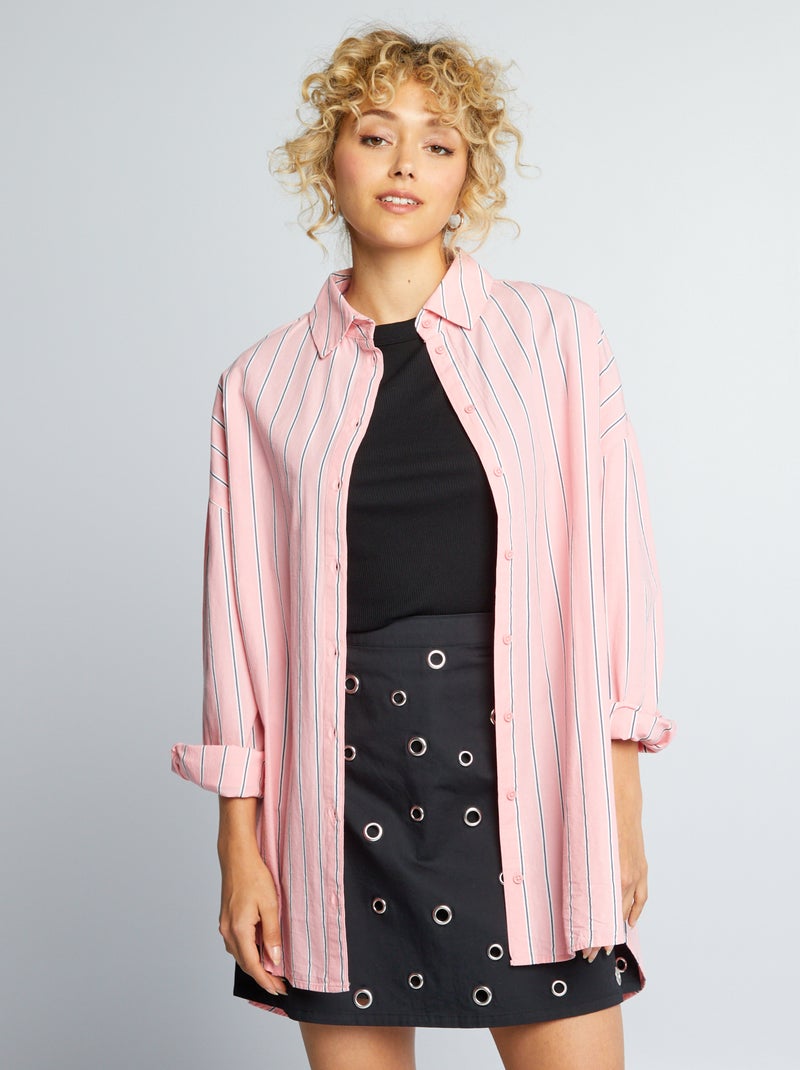 Oversized poplin overhemd ROSE - Kiabi