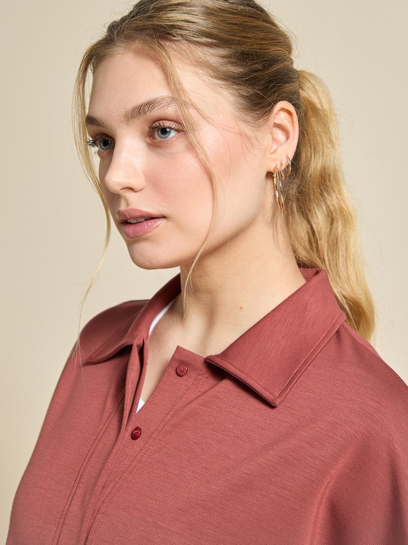 Oversized sportpolo - (ekstract) Bruin - Kiabi