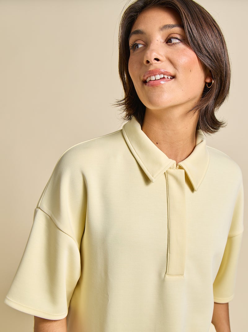 Oversized sportpolo - (ekstract) Geel - Kiabi