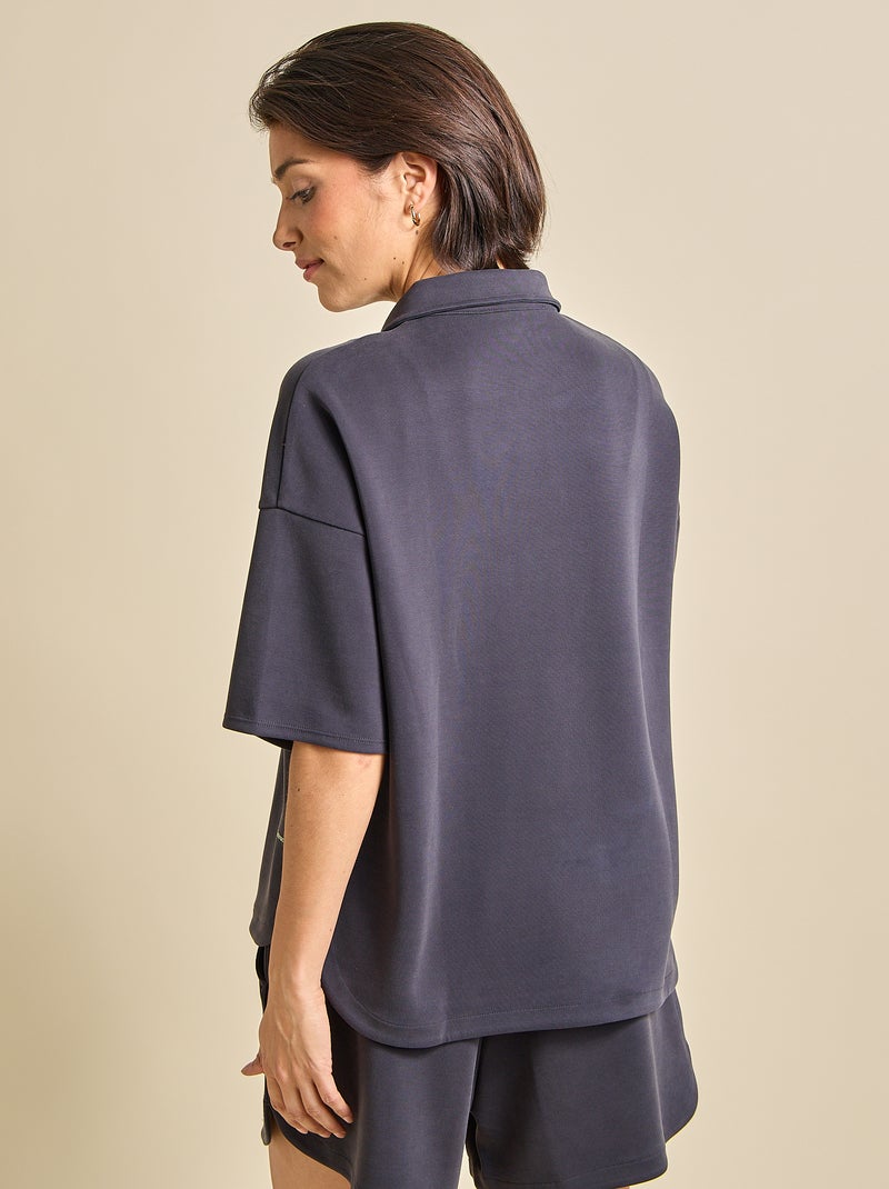 Oversized sportpolo - (ekstract) Zwart - Kiabi