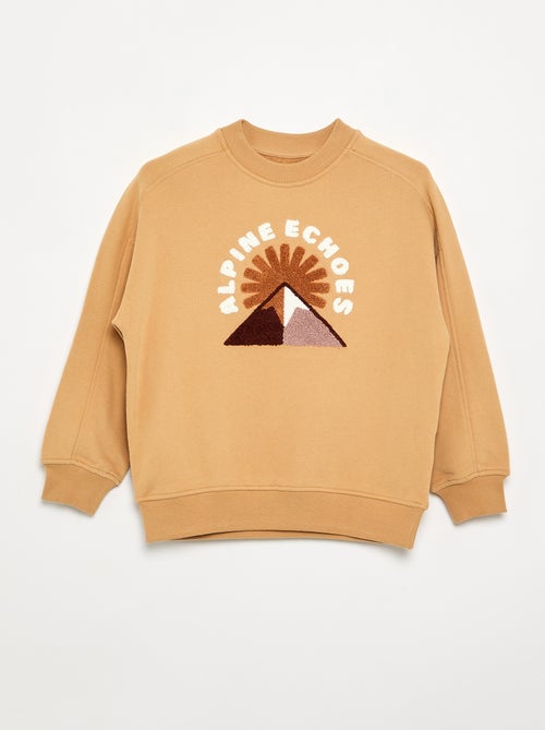 Oversized sweater met print - Kiabi