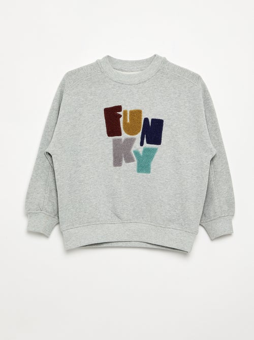 Oversized sweater met print - Kiabi
