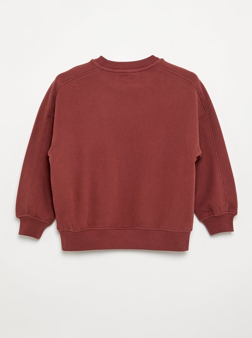 Oversized sweater met print - Kiabi