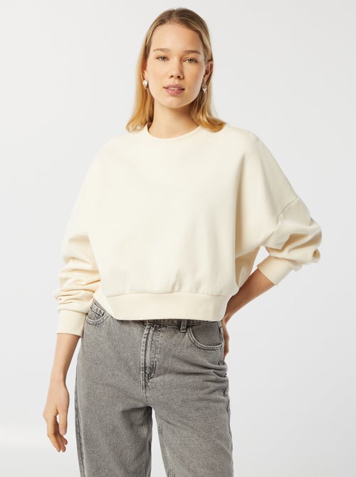 Oversized sweater met ronde hals - Kiabi
