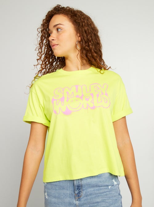 Oversized T-shirt - 'SmileyWorld' - Kiabi