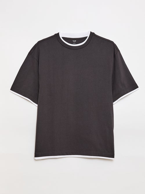 Oversized T-shirt 2-in-1 effect +1,90m - Kiabi