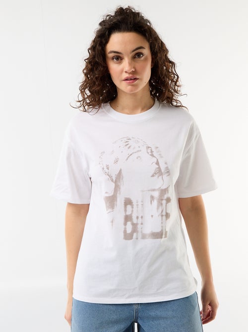 Oversized T-shirt Billie Ellish met korte mouwen - Kiabi