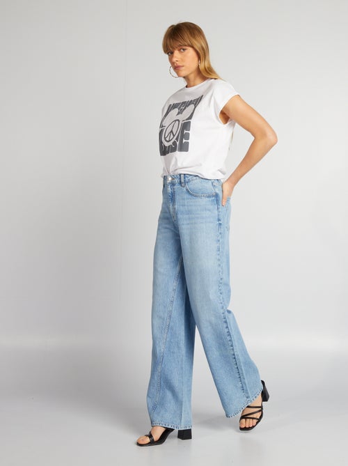 Oversized T-shirt in hippiestijl 'Mickey' van 'Disney' - Kiabi