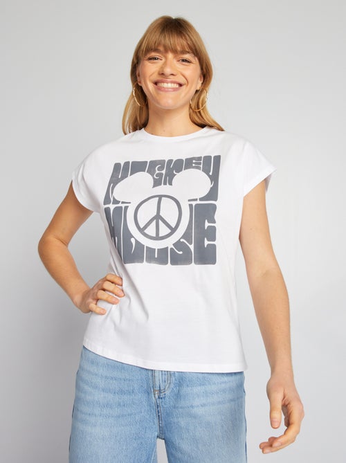 Oversized T-shirt in hippiestijl 'Mickey' van 'Disney' - Kiabi