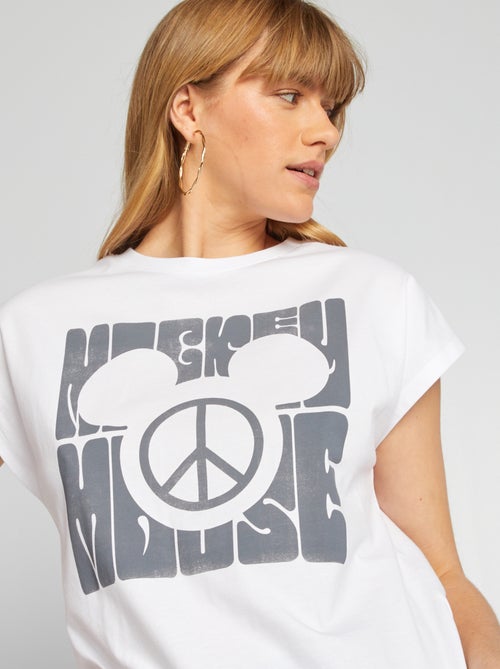 Oversized T-shirt in hippiestijl 'Mickey' van 'Disney' - Kiabi