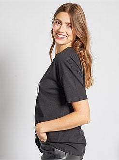 Oversized T-shirt met een ecodesign - Kiabi