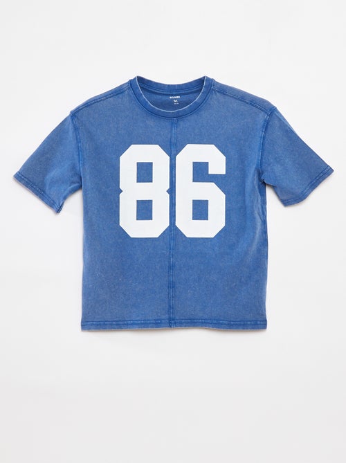 Oversized T-shirt met korte mouwen - Kiabi