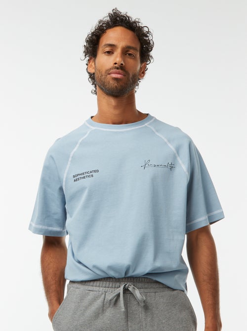 Oversized T-shirt met korte mouwen - Kiabi
