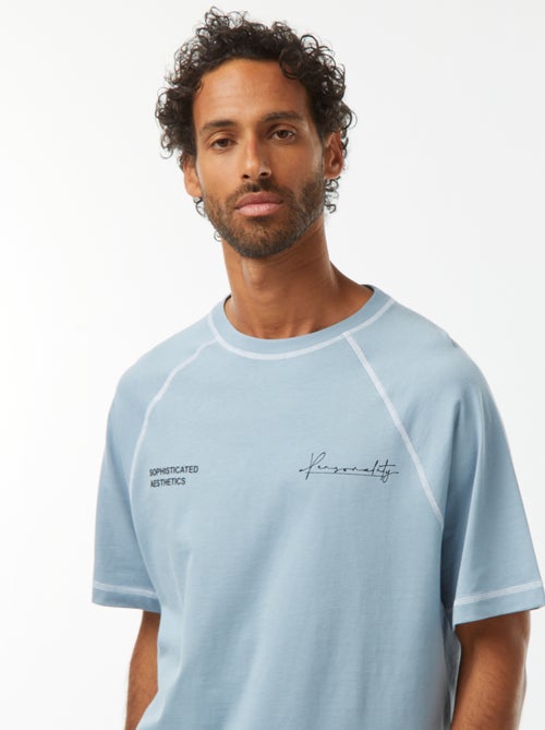 Oversized T-shirt met korte mouwen - Kiabi