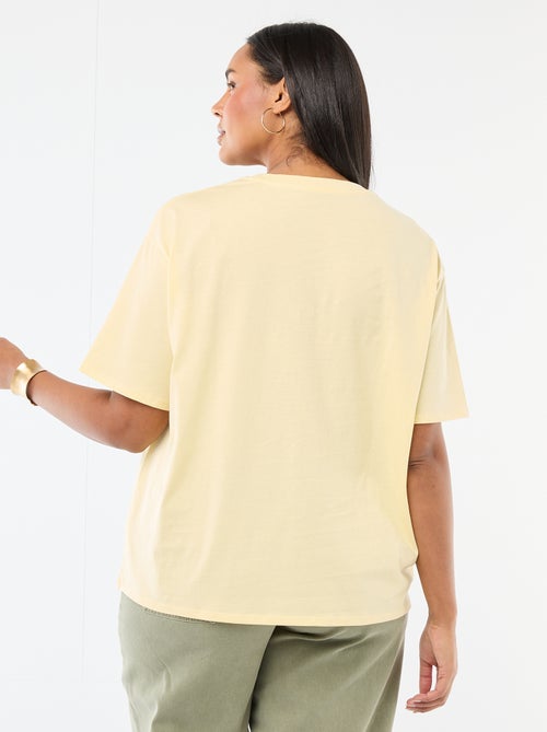 Oversized T-shirt met korte mouwen - Kiabi