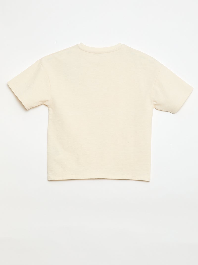 Oversized T-shirt met korte mouwen Grijs - Kiabi