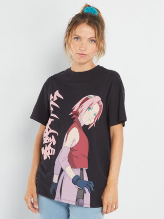 Oversized T-shirt met korte mouwen 'Naruto'