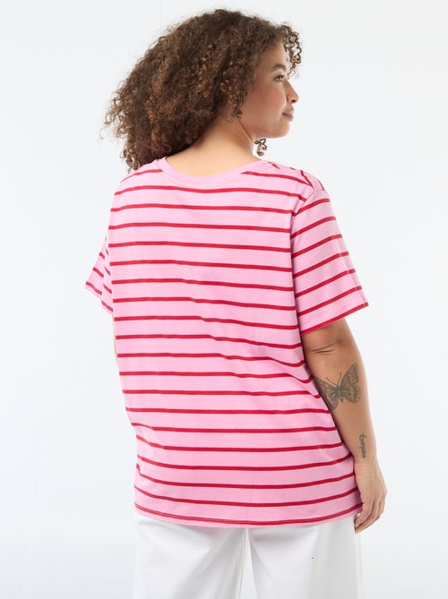 Oversized T-shirt met korte mouwen - Kiabi