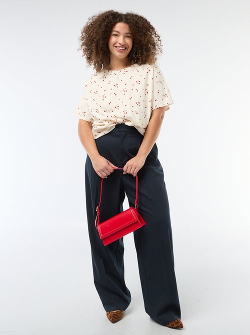 Oversized T-shirt met korte mouwen - Kiabi