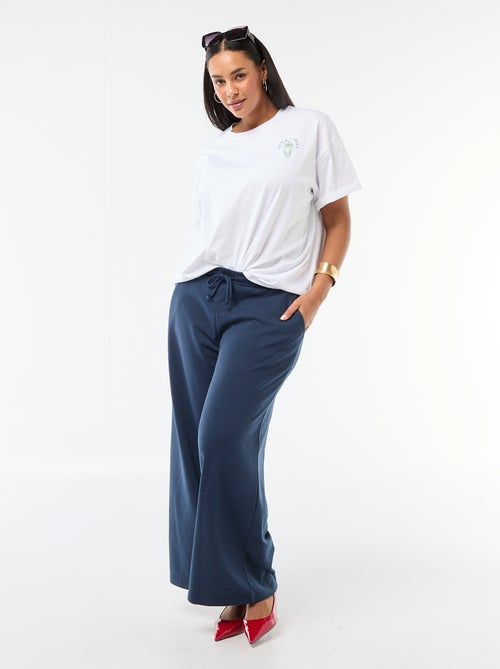 Oversized T-shirt met korte mouwen - Kiabi